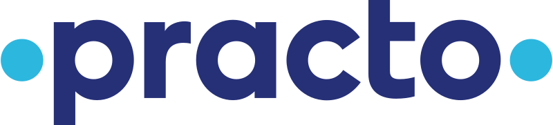 Practo logo for online doctor appointment booking and healthcare services